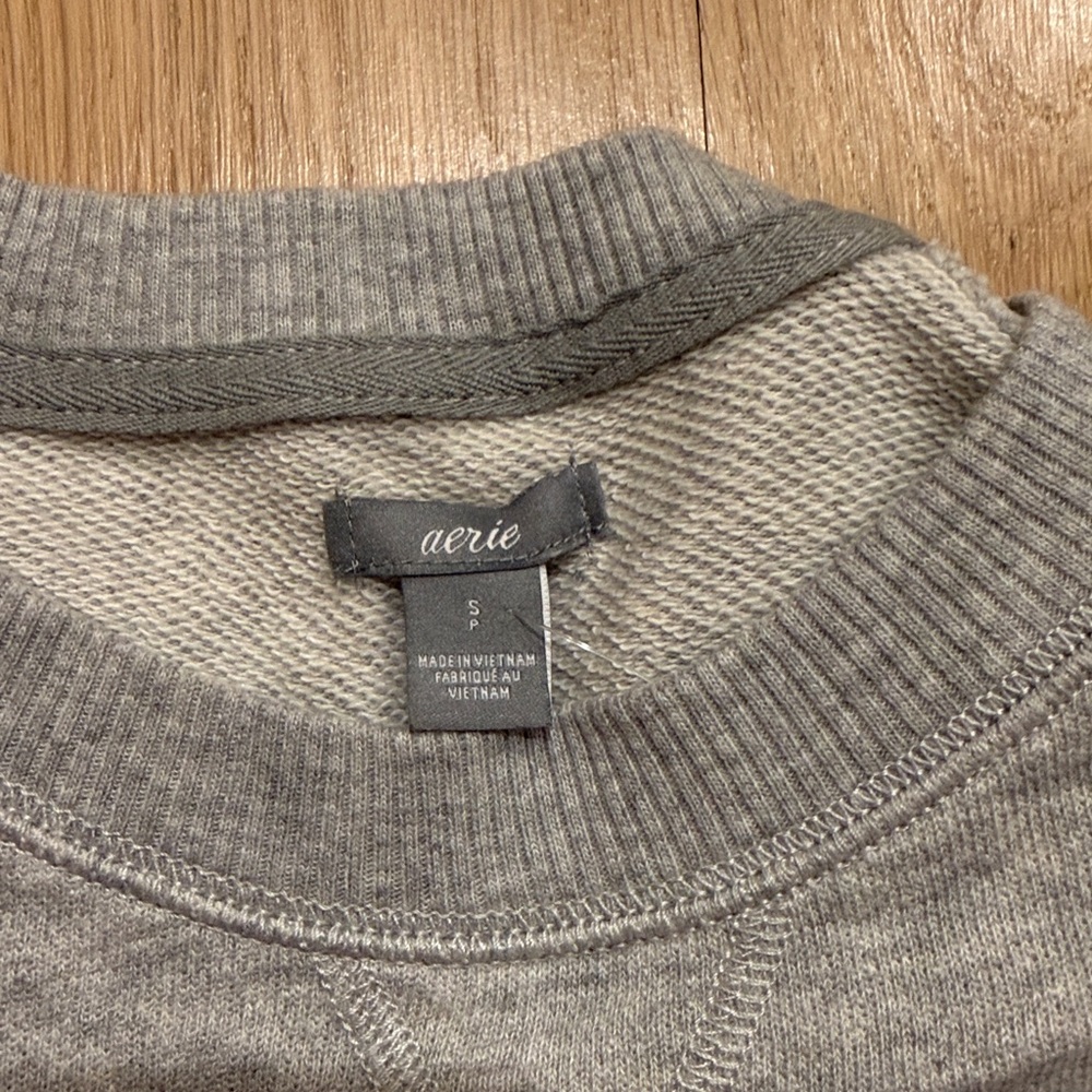 AERIE Gray Shirt - Picture 2 of 5